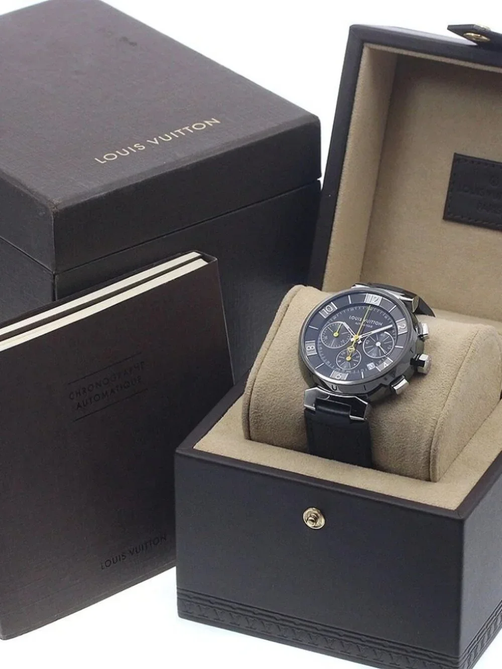 LOUIS VUITTON Tambour Q1121 Date Chronograph Automatic Men's Watch_966695